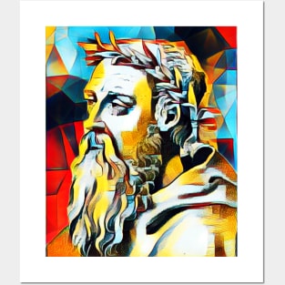 Heraclitus Abstract Portrait | Heraclitus Artwork 2 Posters and Art